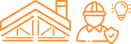 Roofers orange icon